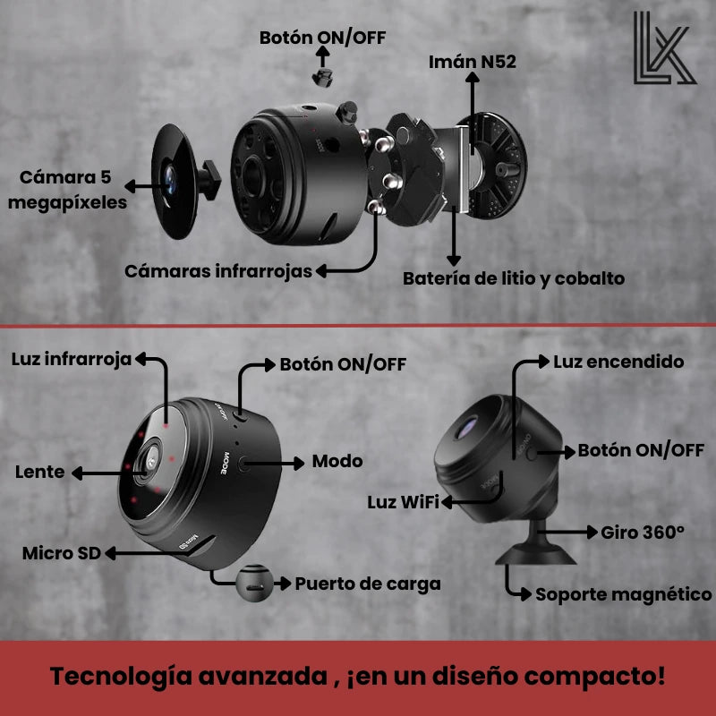 Cámara espía - ¡Duerma sin miedo de sufrir un robo!